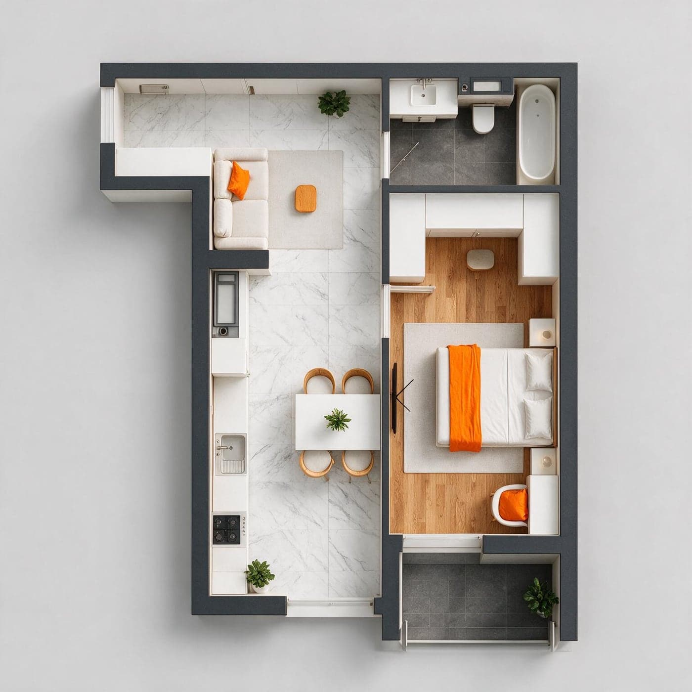 Planimetria apartamentului 15