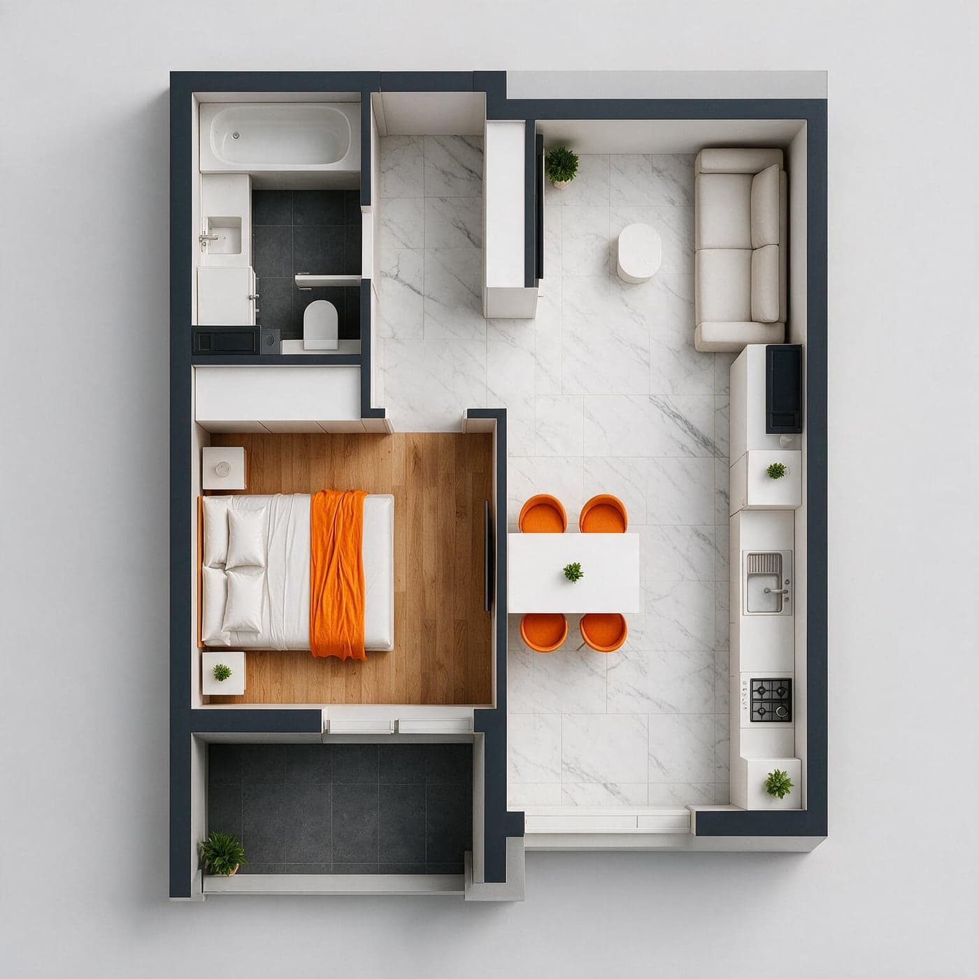Planimetria apartamentului 17