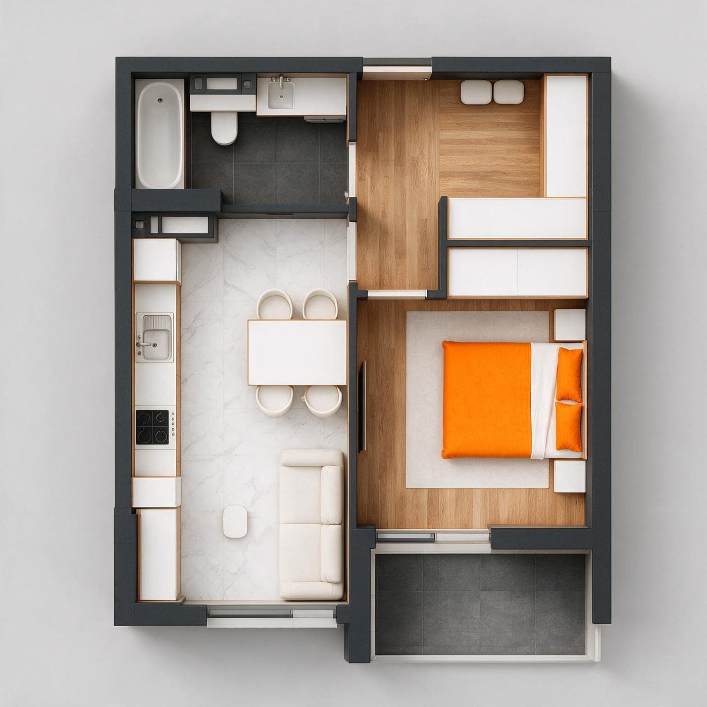 Planimetria apartamentului 18