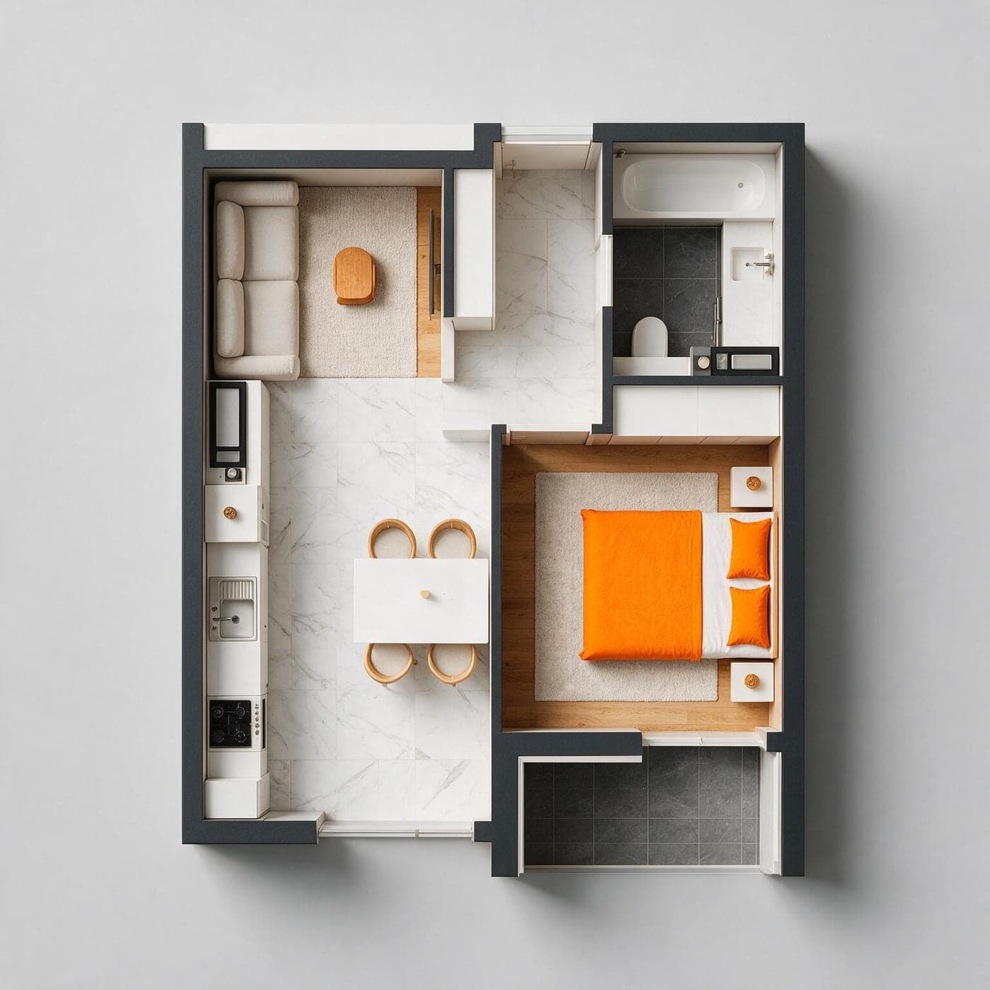 Planimetria apartamentului 20