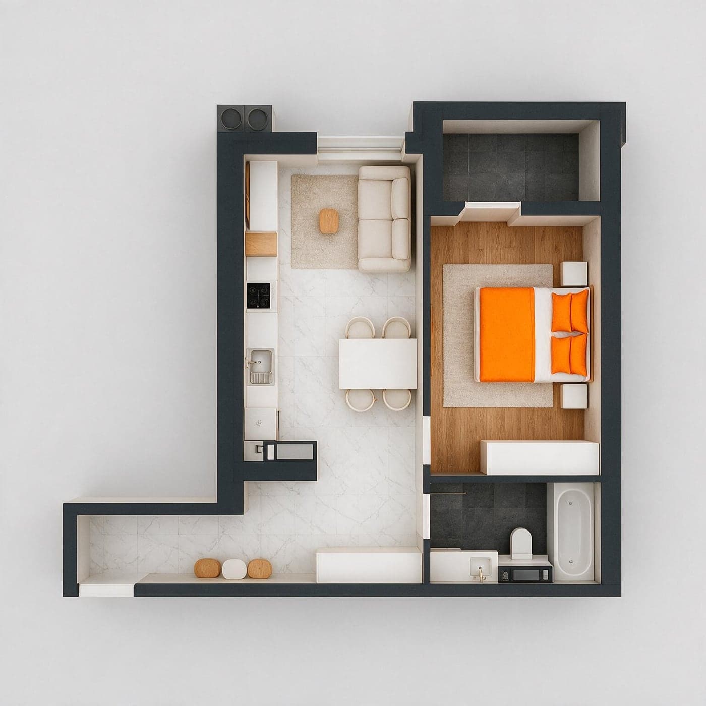 Planimetria apartamentului 22