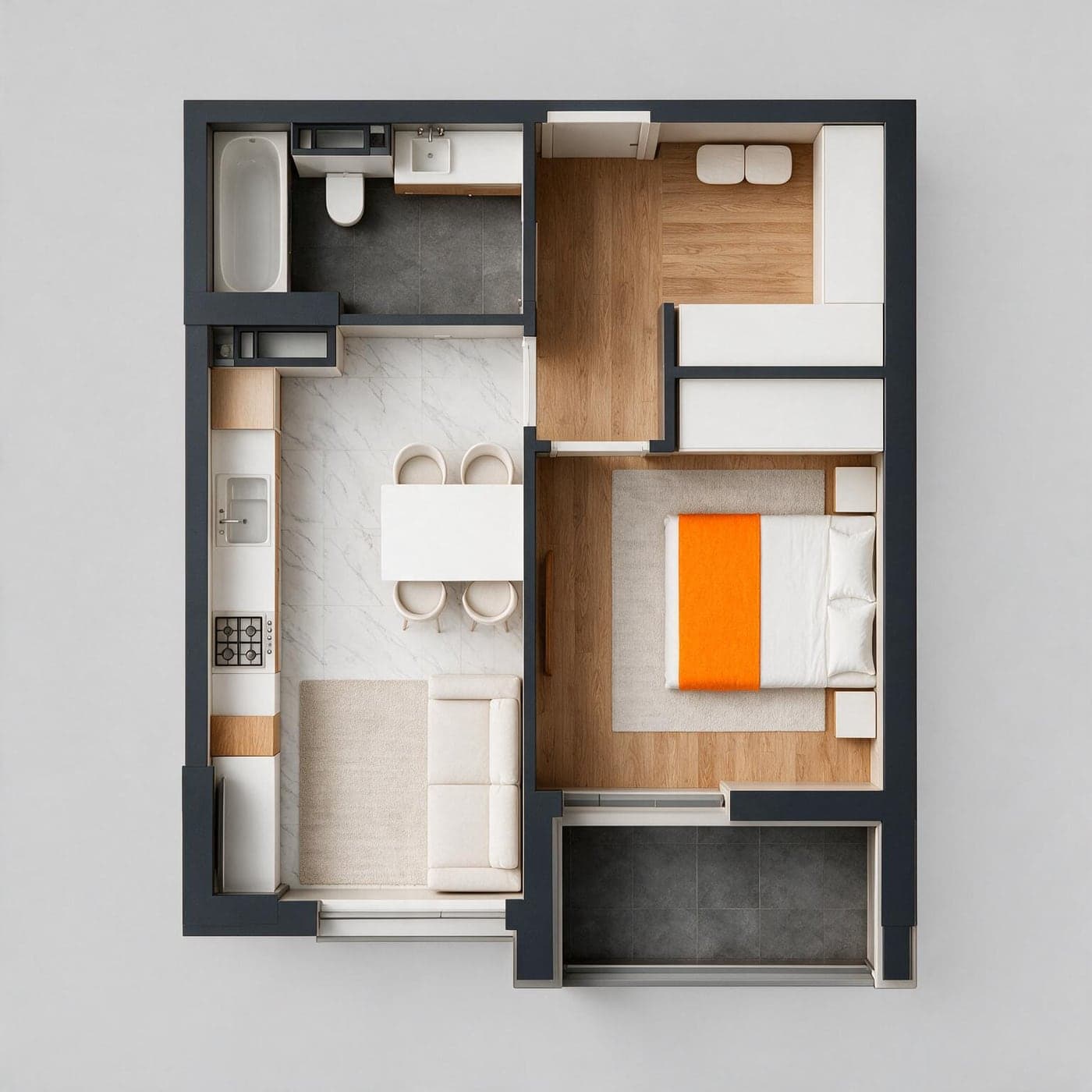 Planimetria apartamentului 28
