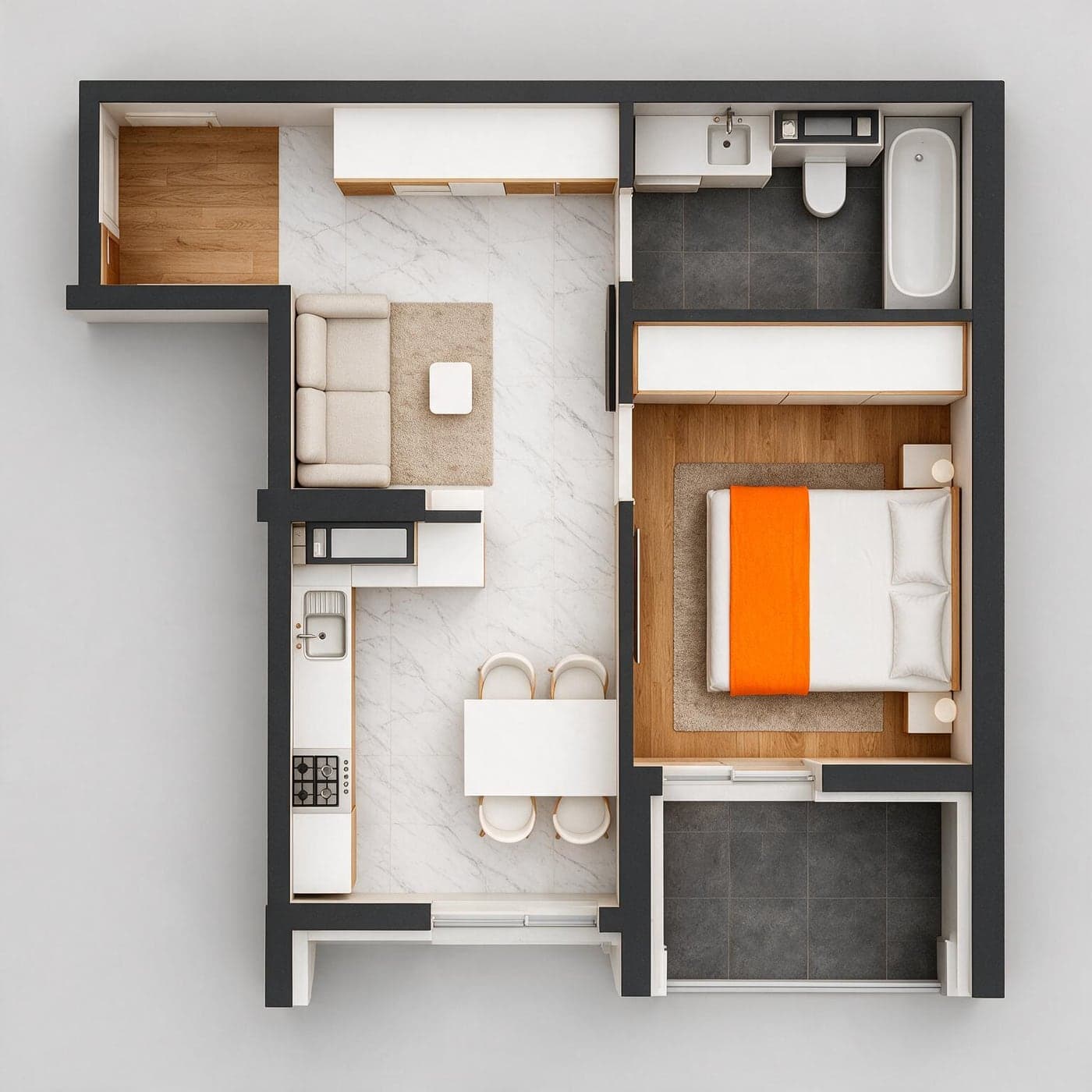 Planimetria apartamentului 31