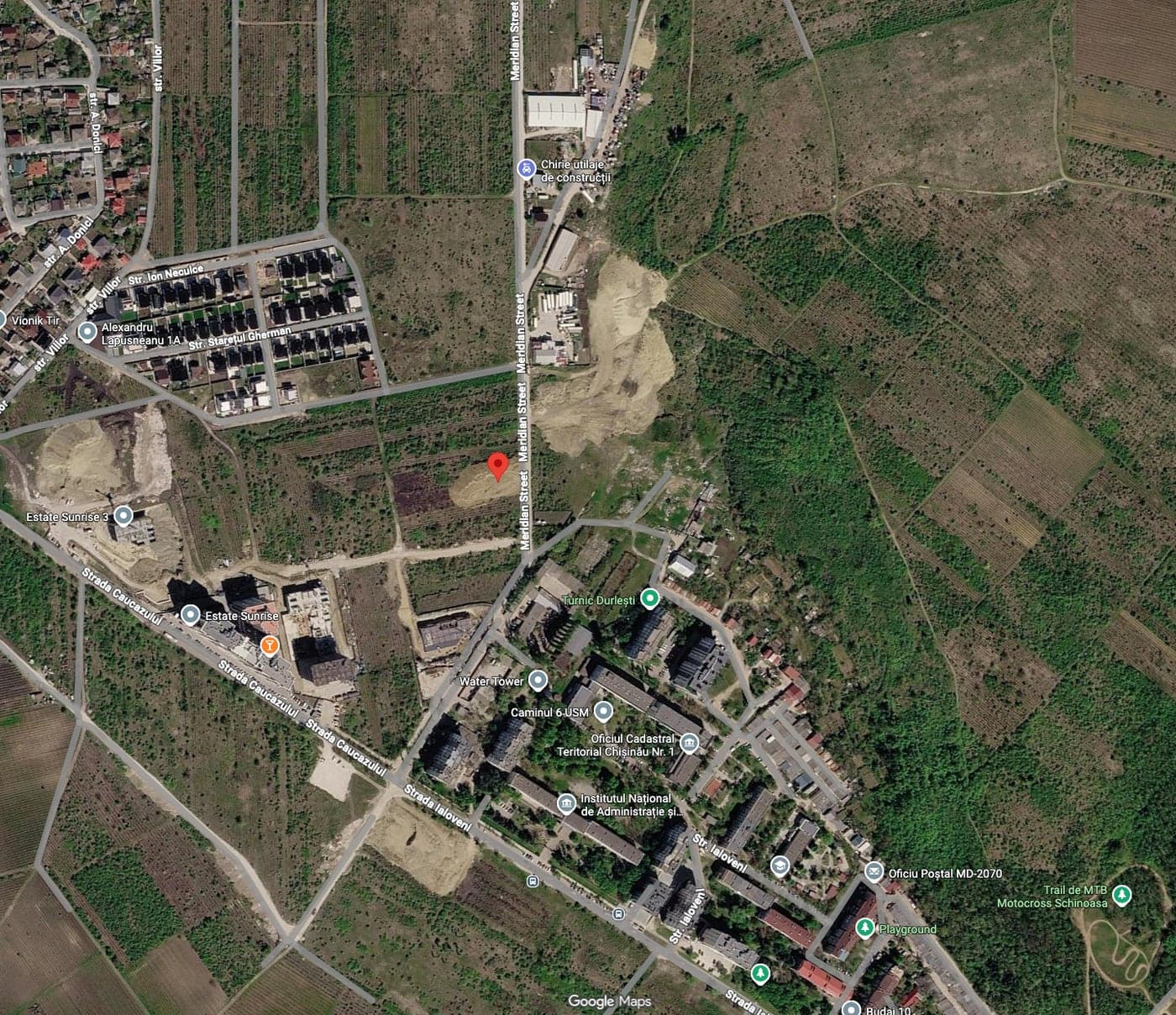 Harta amplasamentului Favorit Residence 3 — Telecentru, strada Ialoveni, Chișinău