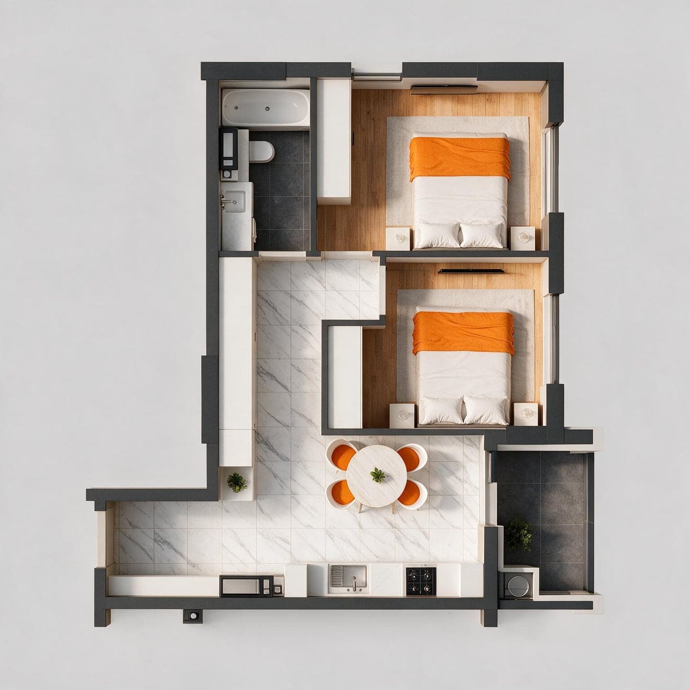 Planimetria apartamentului 2