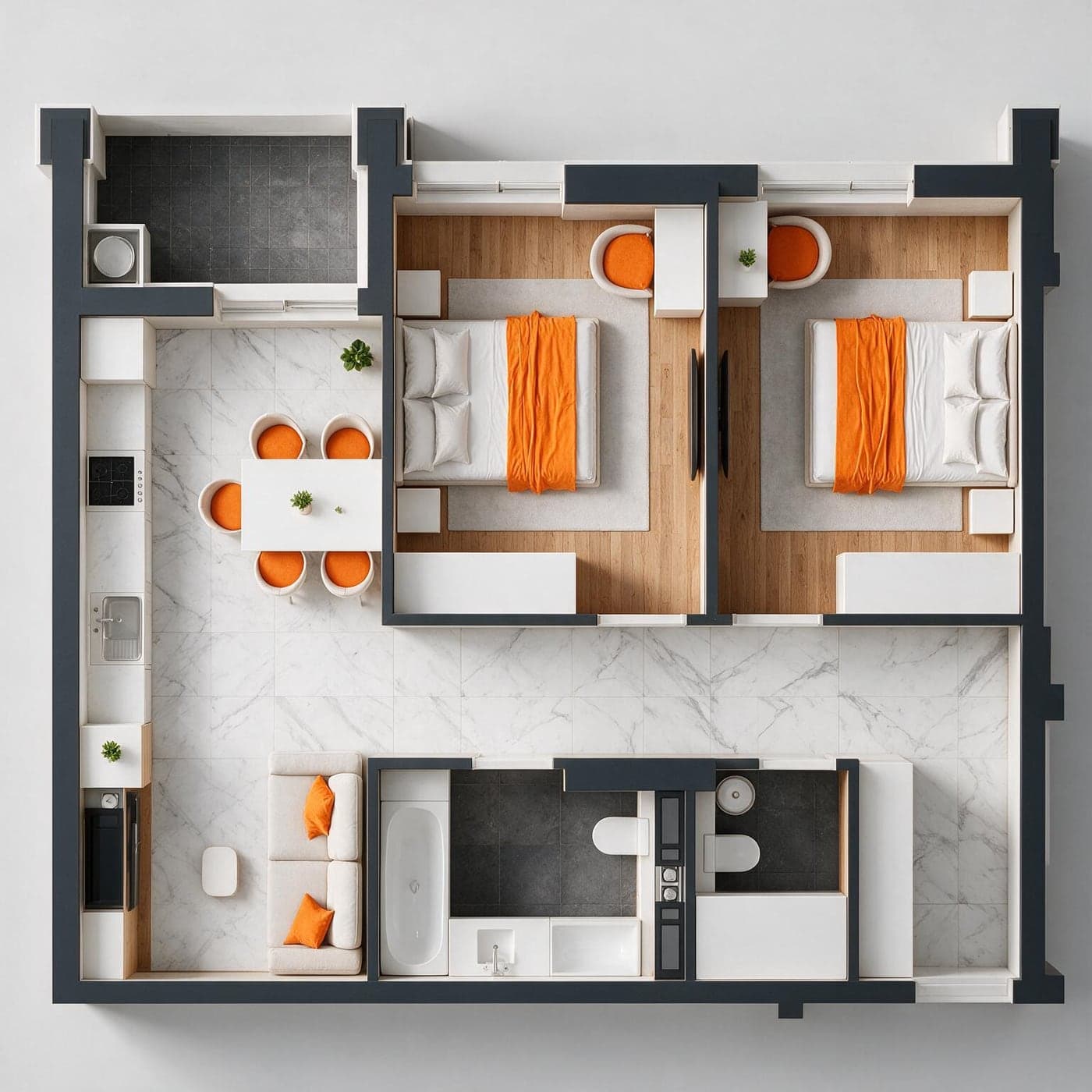 Planimetria apartamentului 5