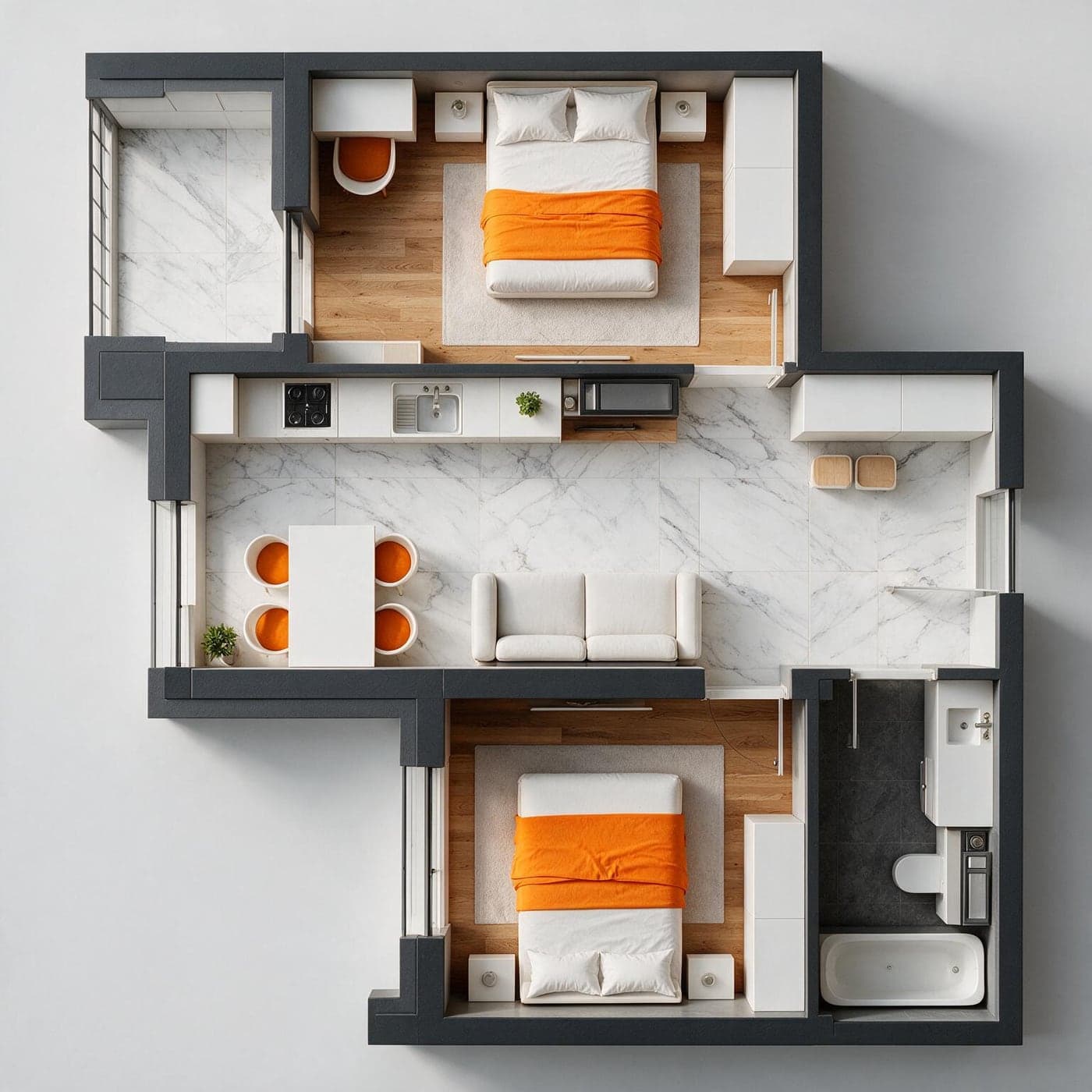 Planimetria apartamentului 9